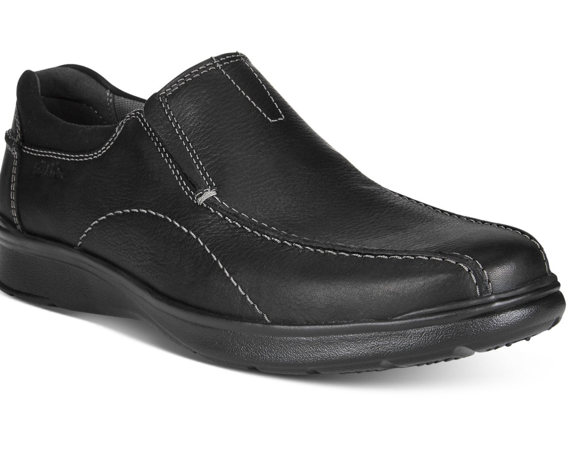 Tênis Clarks Masculino Cotrell Step Bike Toe Slip On Preto Tamanho 10,5 W