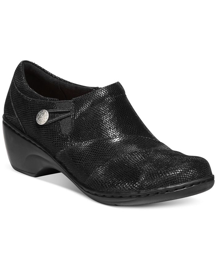 Sapatilhas Clarks Channing Ann Femininas Pretas Tamanho 9 W