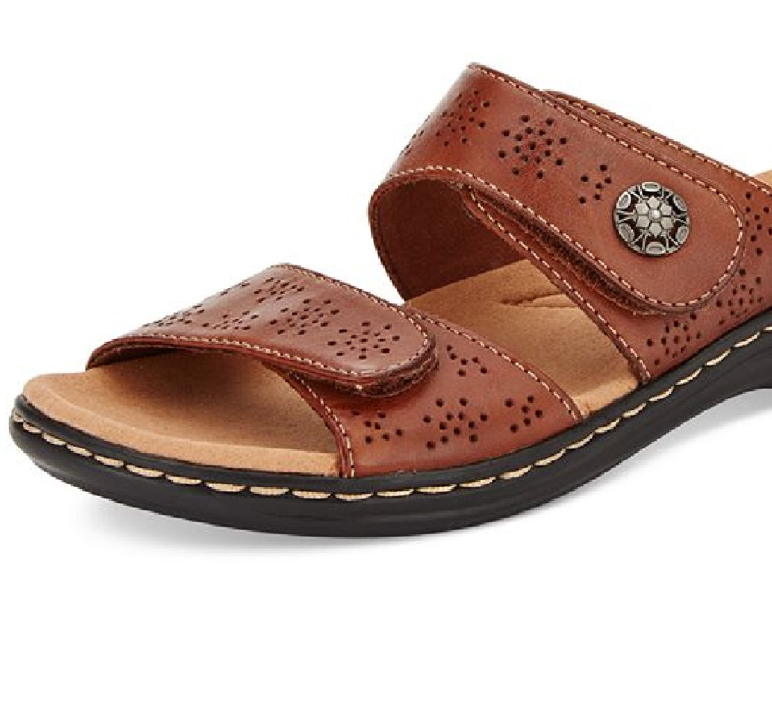Sandália Clarks Leisa Lacole Feminina Marrom Tamanho 8,5 M