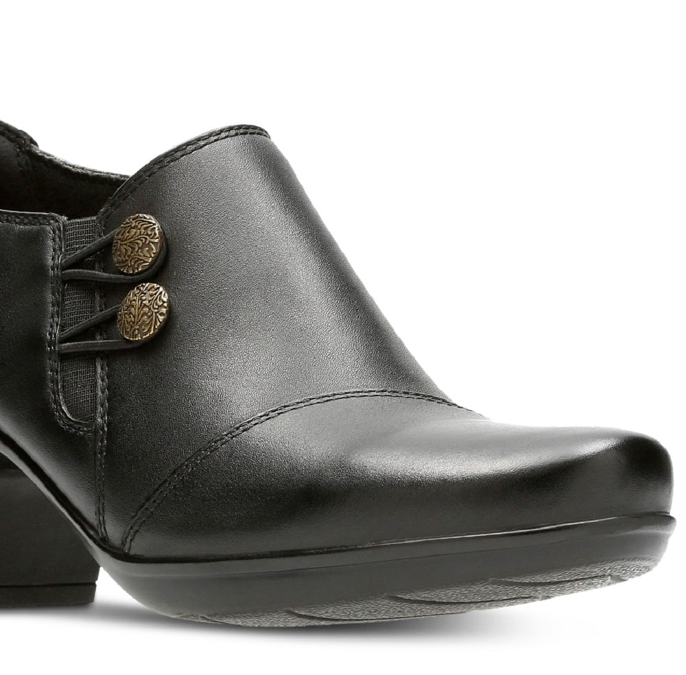 Clarks Emslie Warren Bootie Feminino Preto Tamanho 10 M