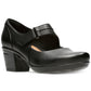 Clarks Emslie Lulin Mary Jane Scarpin Feminino Preto Tamanho 6,5 M