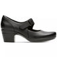 Clarks Emslie Lulin Mary Jane Scarpin Feminino Preto Tamanho 8 M