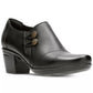 Clarks Emslie Warren Leather Shooties Feminino Preto Tamanho 9 M