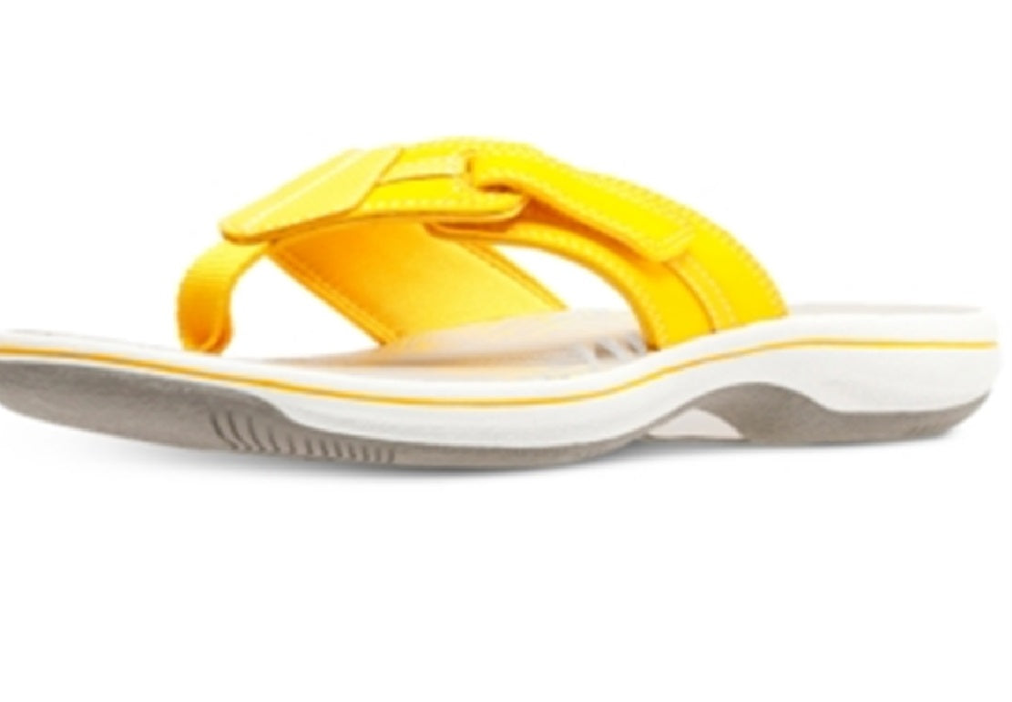 Chinelos Clarks Brinkley Bree Femininos Amarelos Tamanho 5 M