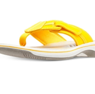 Clarks Women's Brinkley Bree Flip Flops Yellow Size 12 M