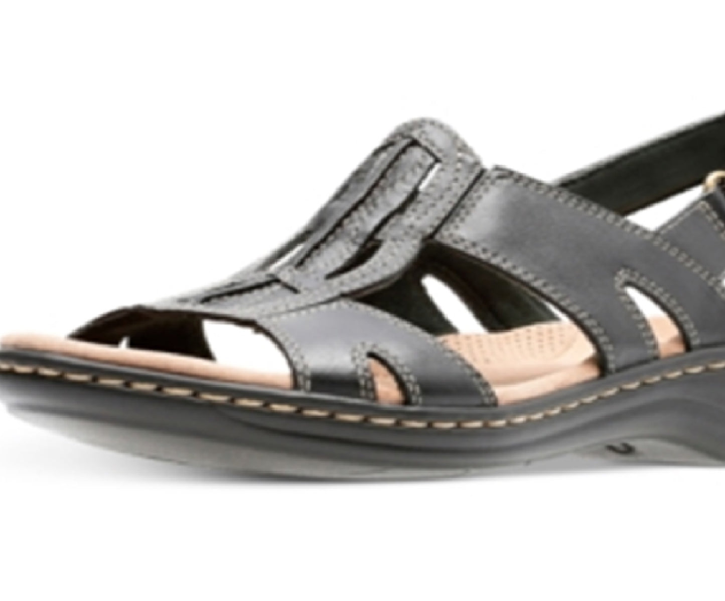Sandálias Clarks Leisa Skip Femininas Pretas Tamanho 8 M