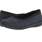 Clarks Mocassim Feminino Slip On Cushion Soft Flats Azul Tamanho 7,5 M