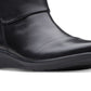Botas de corrida femininas Clarks Hope, pretas, tamanho 7 M