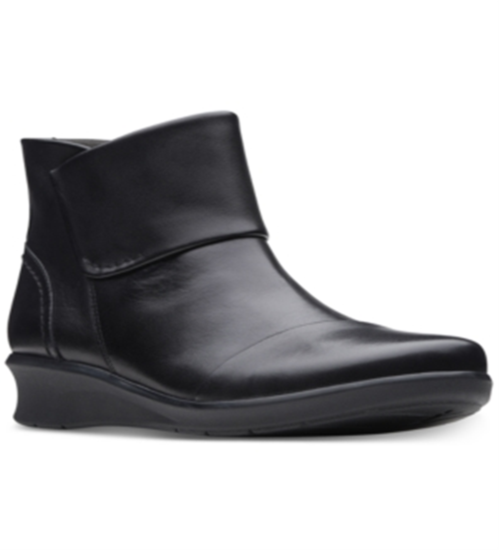 Bota feminina Clarks Hope Track preta, tamanho 8,5 M