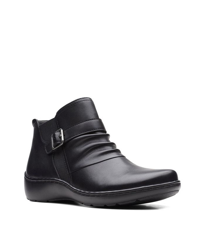 Botas Clarks Femininas Cora Ruched Pretas Tamanho 9 M