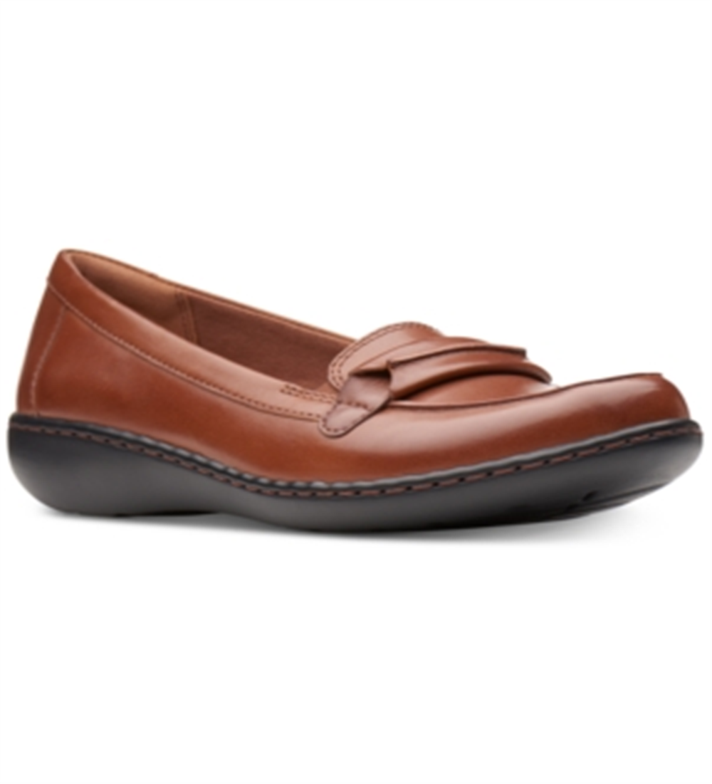 Clarks Ashland Lily Loafer Feminino Marrom Tamanho 8 M