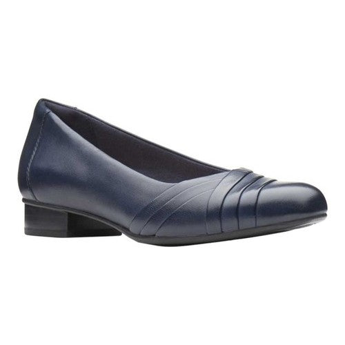 Clarks Juliet Petra Sapatos Baixos Femininos Azuis Tamanho 8,5 M