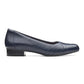 Clarks Juliet Petra Sapatos Baixos Femininos Azuis Tamanho 8,5 M