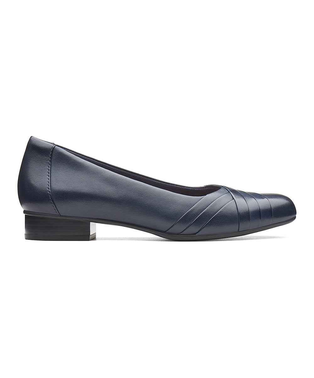 Clarks Juliet Petra Sapatos Baixos Femininos Azuis Tamanho 8,5 M