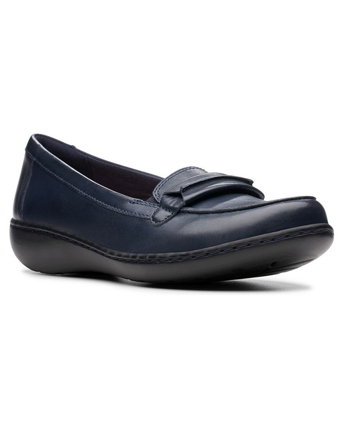 Sapatos Clarks Ashland Lily Femininos Azul Tamanho 7,5 M