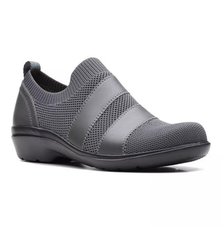 Clarks Women's Collection Sashlyn Edge Slip On Shoes Gray Size 6.5 W