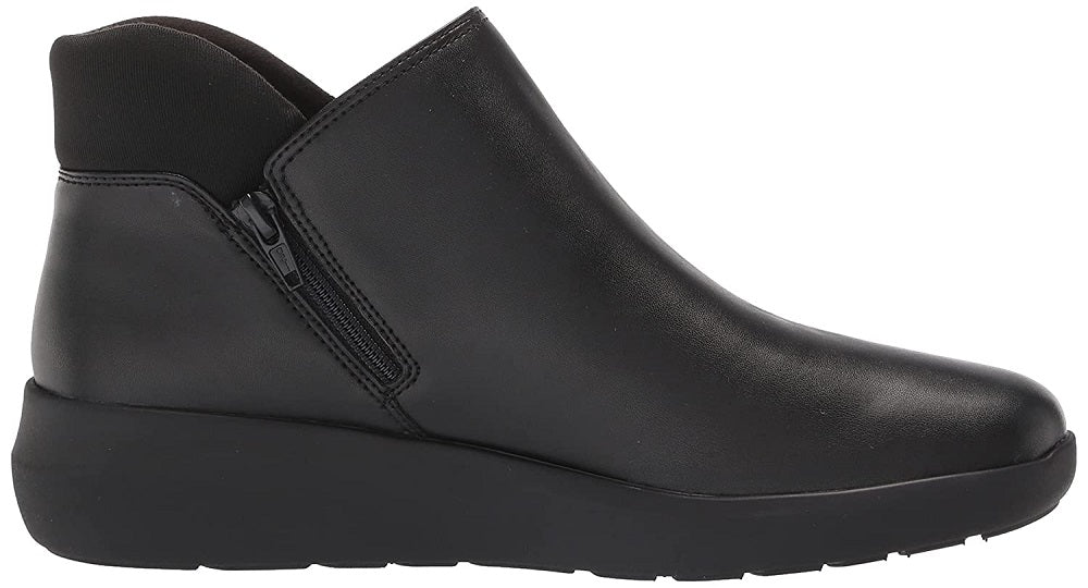 Botas femininas Clarks Kayleigh Mid pretas, tamanho 7 M