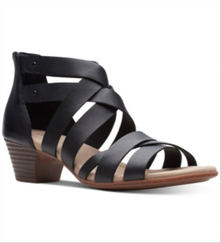 Clarks Women's Valarie Dream Dress Sandals Black Size 5.5 M