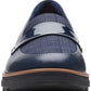 Mocassins Clarks Sharon Gracie da coleção feminina, azul, tamanho 9,5 M