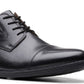 Sapatos Oxford Clarks Masculinos Whiddon Cap Toe Preto Tamanho 8,5 M