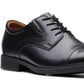 Sapatos Oxford Clarks Masculinos Whiddon Cap Toe Preto Tamanho 8,5 M