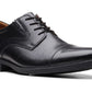 Sapatos Oxford Clarks Masculinos Whiddon Cap Toe Preto Tamanho 9 M