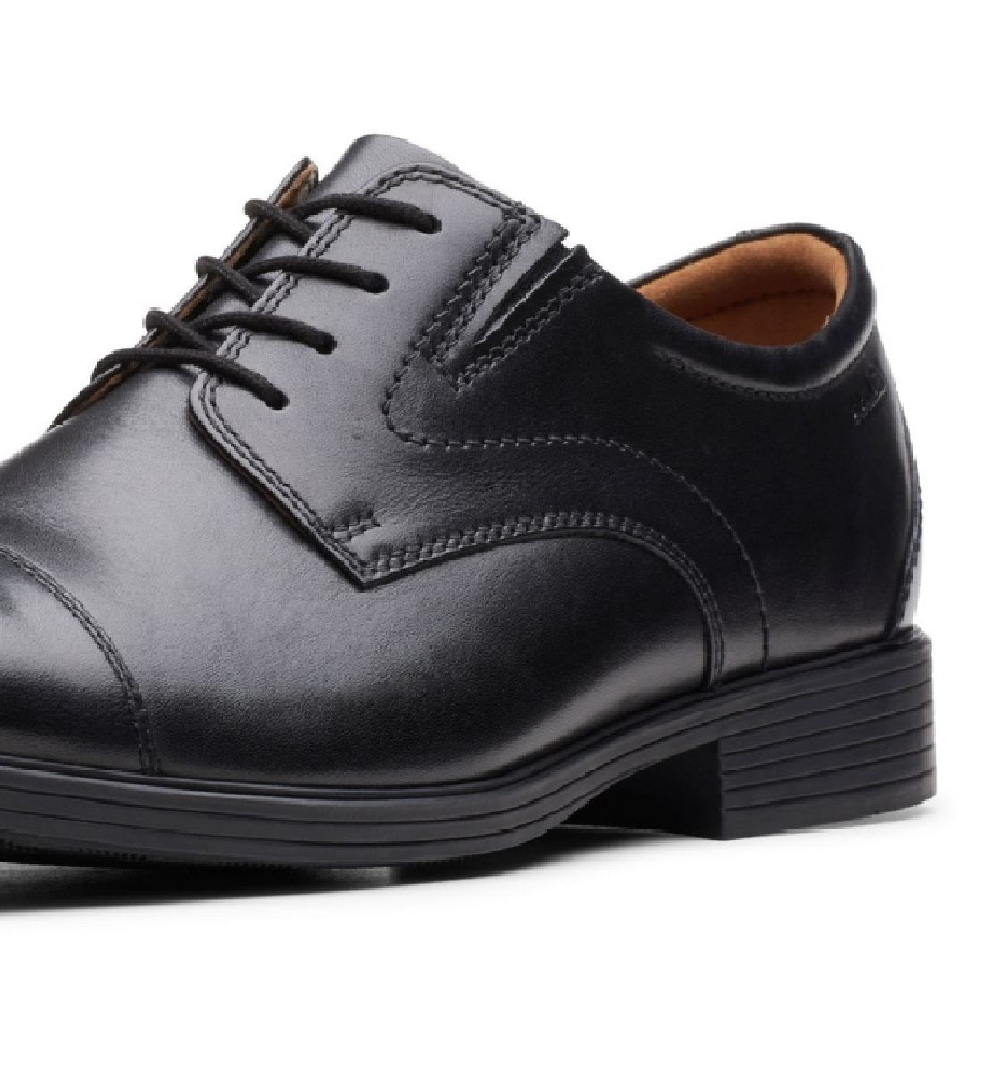 Sapatos Oxford Clarks Masculinos Whiddon Cap Toe Preto Tamanho 9 M