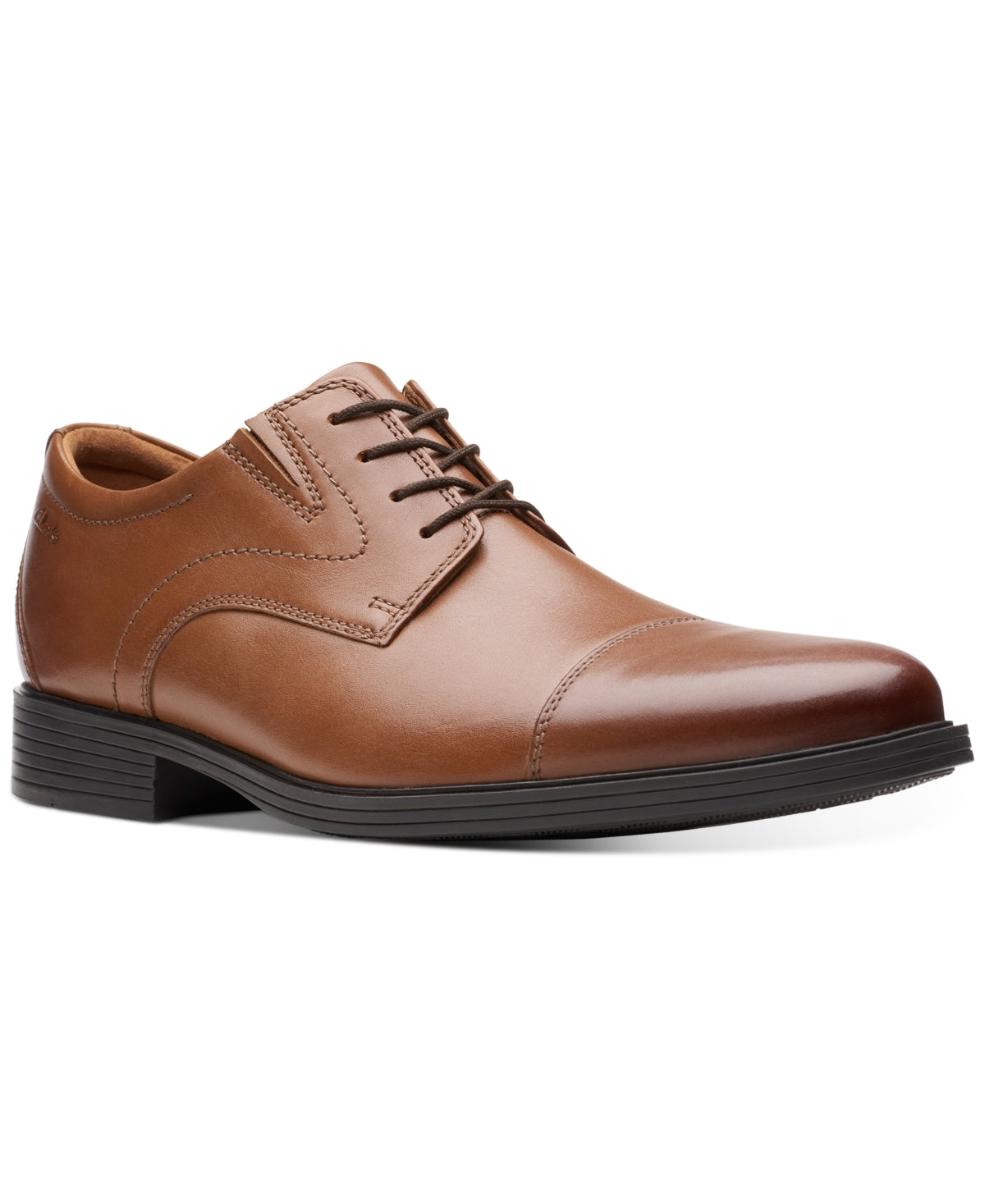 Sapatos Oxford Clarks Masculinos Whiddon Cap Toe Marrom Tamanho 12 M