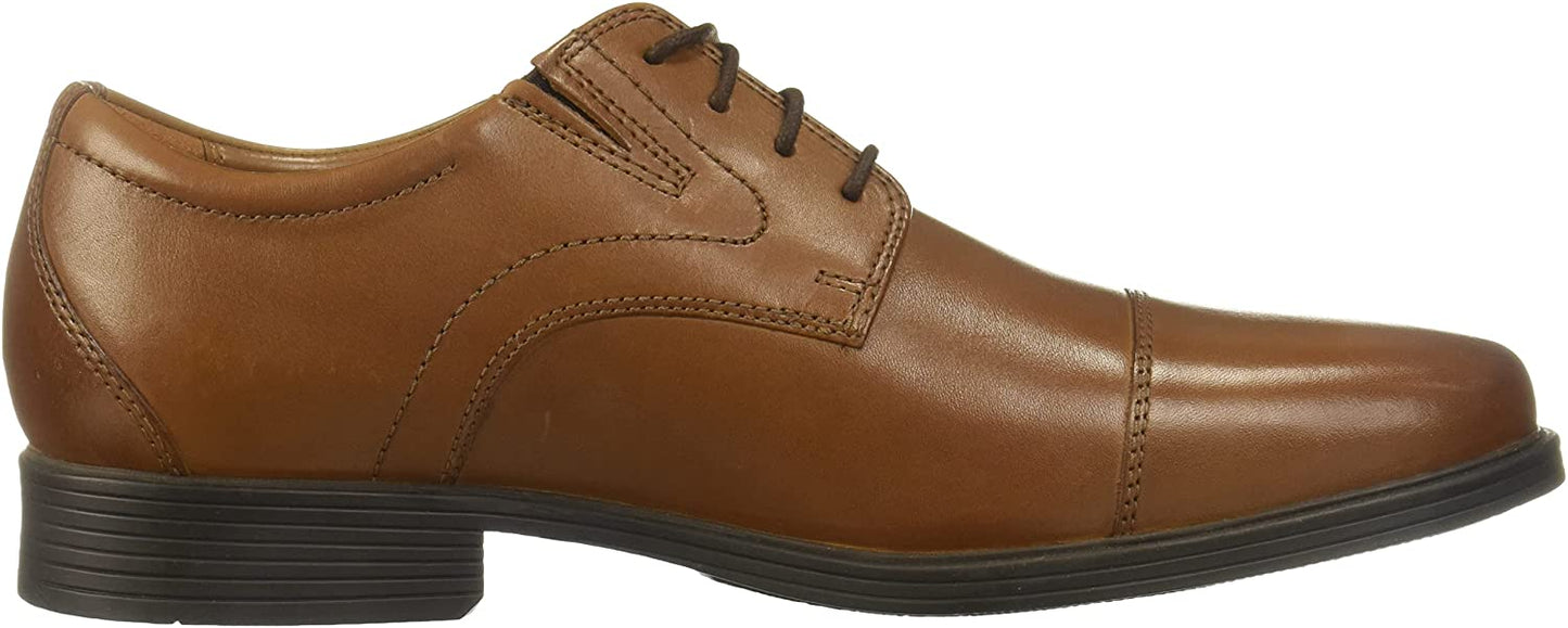 Sapatos Oxford Clarks Masculinos Whiddon Cap Toe Marrom Tamanho 12 M