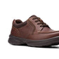 Sapatos Clarks Bradley Vibe com cadarço masculinos, marrom, tamanho 8,5 m
