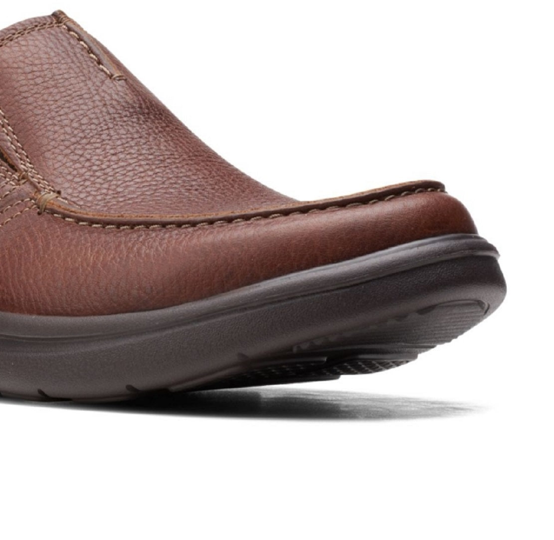 Tênis Clarks Bradley Free de couro, masculino, marrom, tamanho 8 M