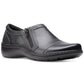 Clarks Cora Giny Cushioned Zip Loafer Flats Feminino Preto Tamanho 9 M
