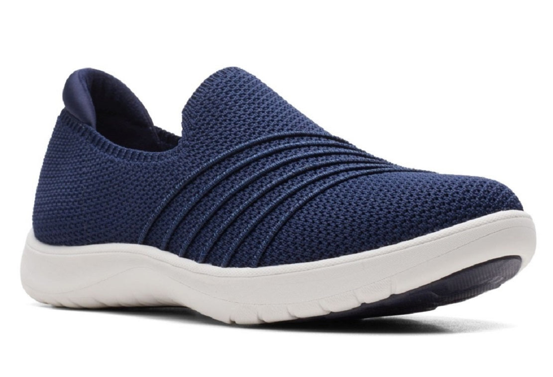 Sapatilhas Clarks Cloudstepper Adella Step para mulher, azul, tamanho 8 M