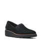 Sapatos Clarks Sharon Dolly da coleção feminina, pretos, tamanho 8,5 M