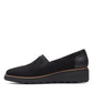 Sapatos Clarks Sharon Dolly da coleção feminina, pretos, tamanho 8,5 M