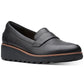 Clarks Coleção Feminina Sharon Gracie Sapatos Mocassins Pretos Tamanho 9 M