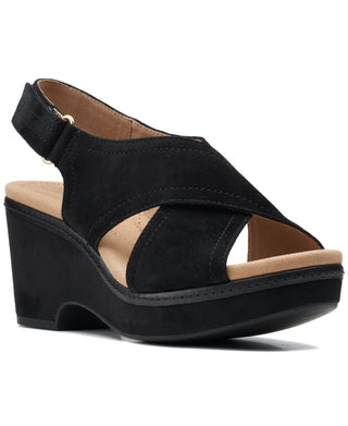 Clarks Women's Giselle Cove Sandals Black Size 8.5 W