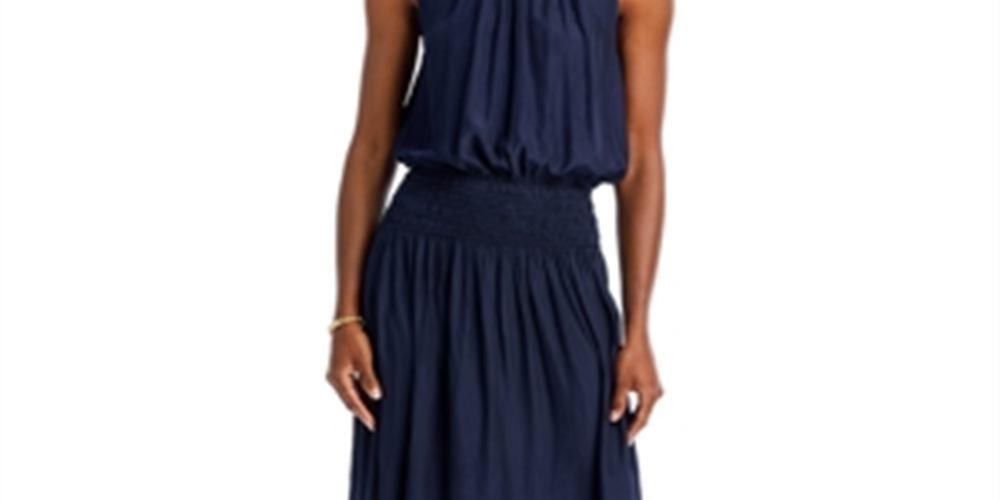 Vestido Audrey Blouson Feminino Ramy Brook Azul Tamanho Pequeno