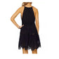 Vestido de saída de banho feminino Ramy Brook Vilma, preto, tamanho médio