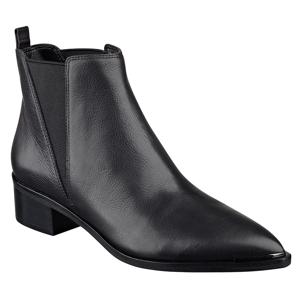 Bota Chelsea Yale Feminina Marc Fisher LTD em Couro Preto Tamanho 8