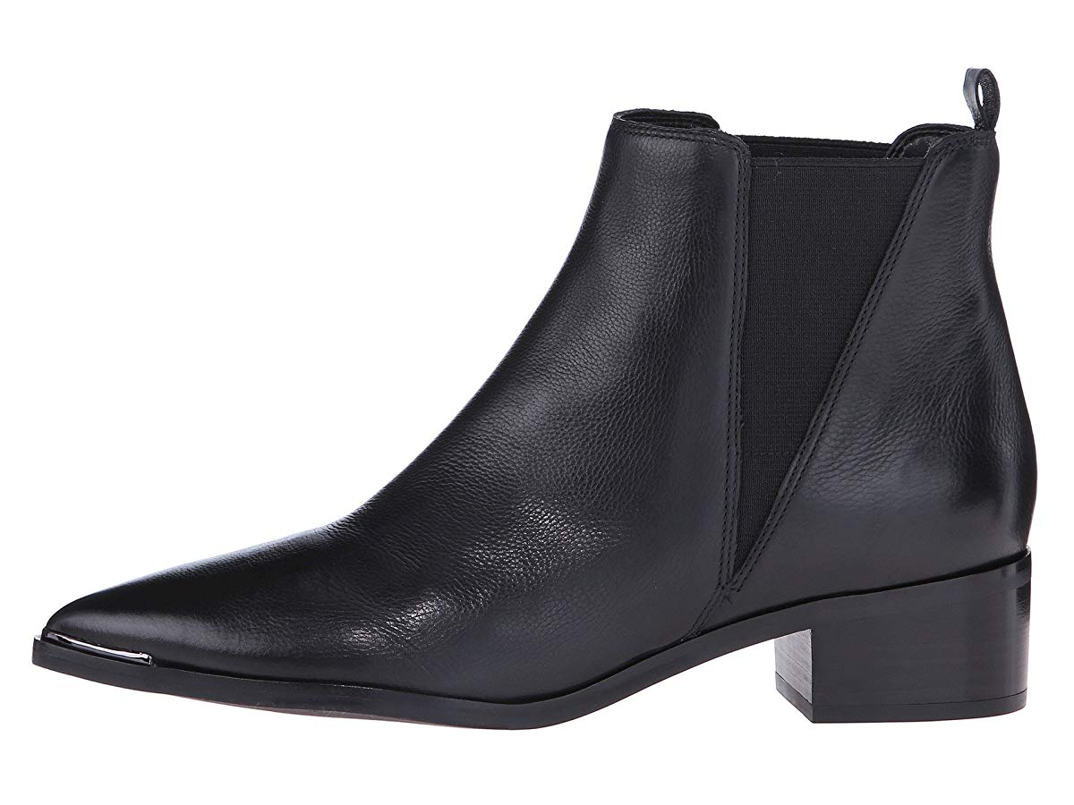 Bota Chelsea Yale Feminina Marc Fisher LTD em Couro Preto Tamanho 8