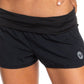 Shorts de banho Roxy Endless Summer feminino, preto, tamanho grande