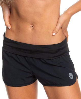 Shorts de banho Roxy Endless Summer feminino, preto, tamanho grande