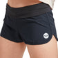 Maiô feminino dobrável Roxy Board Short, preto, tamanho pequeno