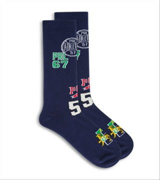 Meias Polo Ralph Lauren Polo Athletic Club Patches Tamanho 10-13