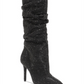 Botas femininas Jessica Simpson Layzer Slouch com strass, pretas, tamanho 7,5