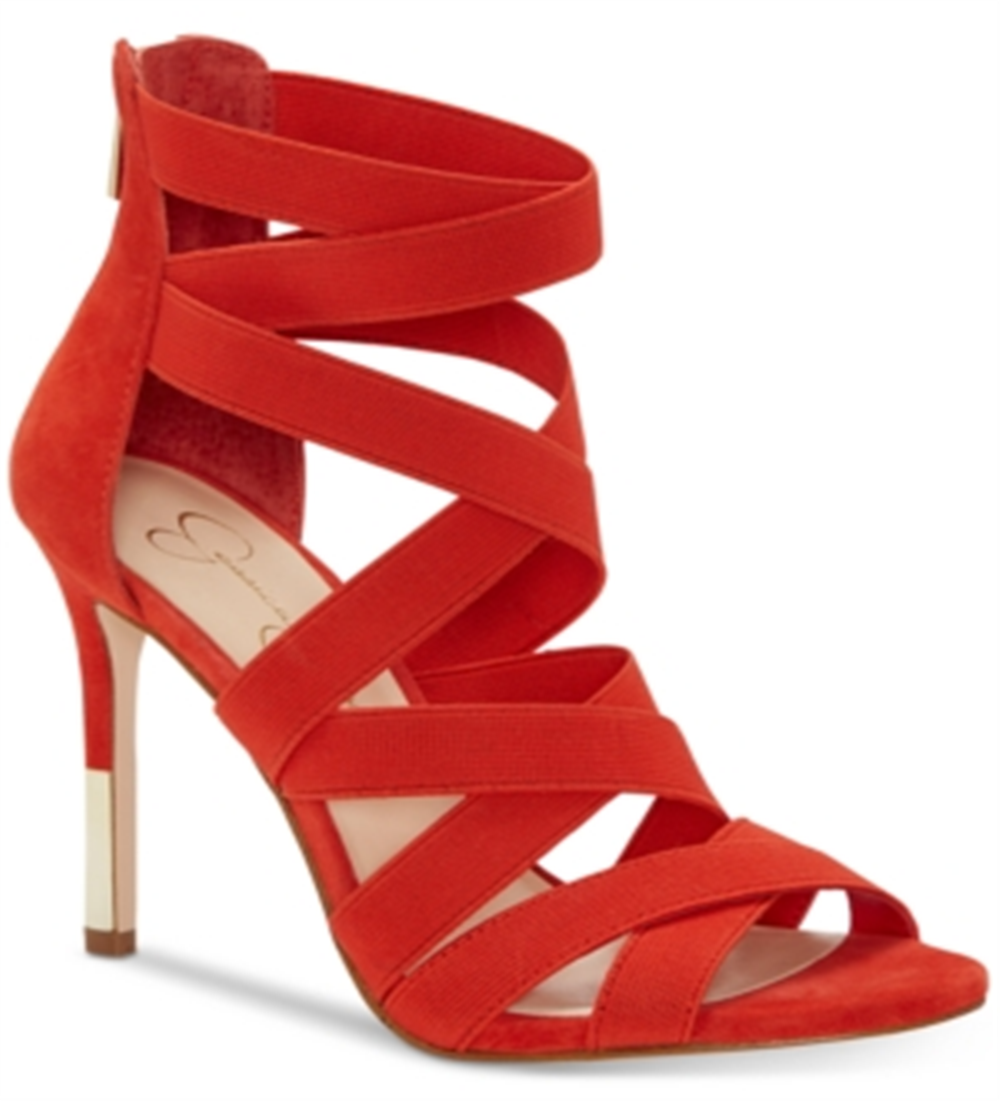 Sandália Jessica Simpson Jyra 2 Feminina Laranja Tamanho 8,5 M