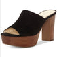 Jessica Simpson Camree Suede Plataforma Aberta Tamanho 7 M