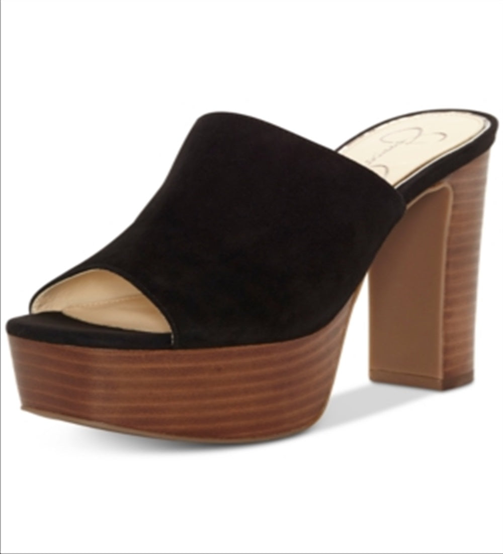 Jessica Simpson Camree Suede Plataforma Aberta Tamanho 7 M