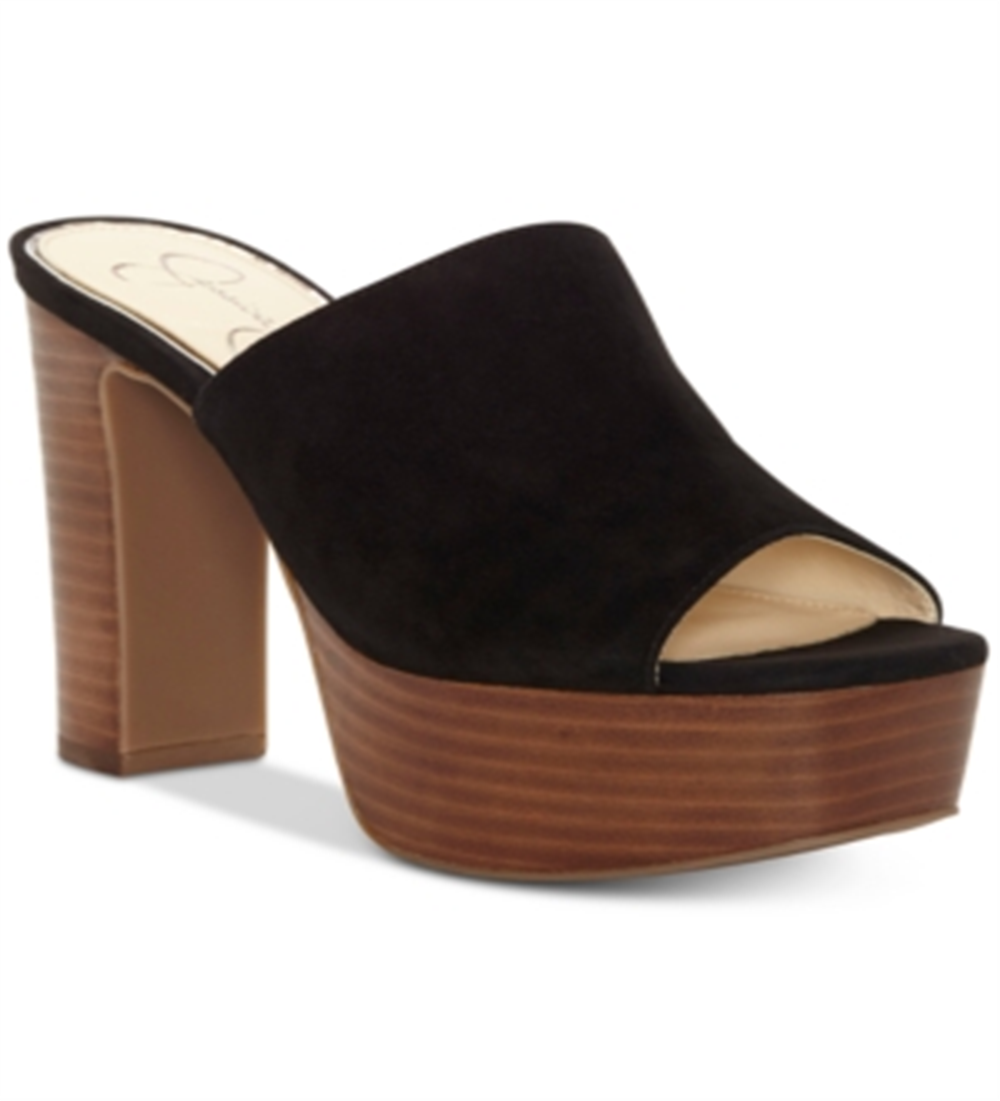 Jessica Simpson Camree Suede Plataforma Aberta Tamanho 7 M